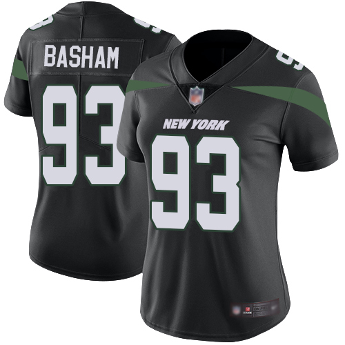 New York Jets Limited Black Women Tarell Basham Alternate Jersey NFL Football #93 Vapor Untouchable->women nfl jersey->Women Jersey